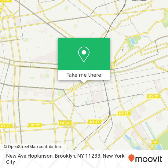 New Ave Hopkinson, Brooklyn, NY 11233 map