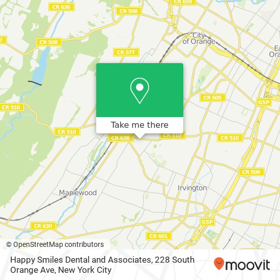Mapa de Happy Smiles Dental and Associates, 228 South Orange Ave