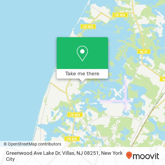 Greenwood Ave Lake Dr, Villas, NJ 08251 map