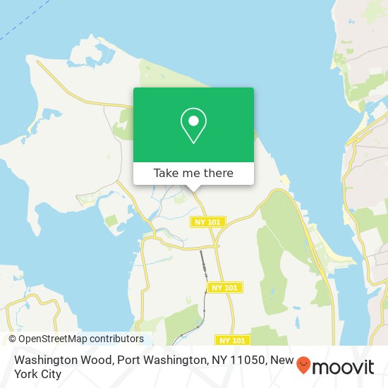 Mapa de Washington Wood, Port Washington, NY 11050