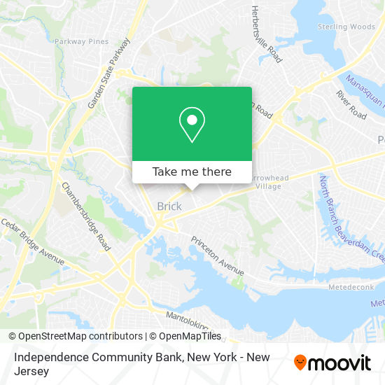 Independence Community Bank map