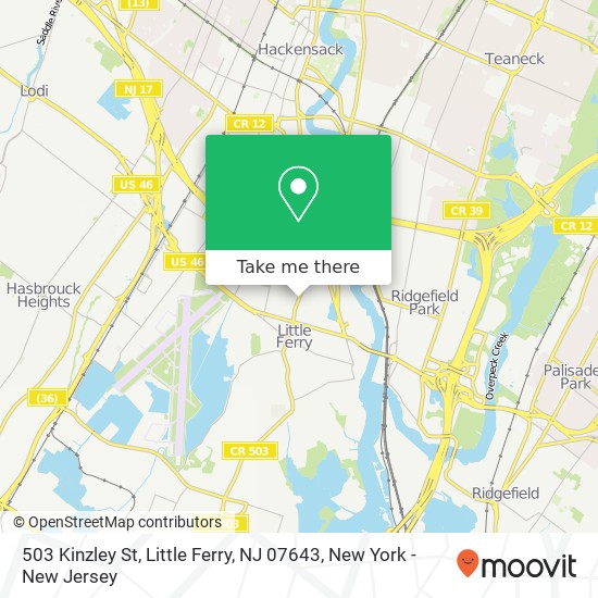 503 Kinzley St, Little Ferry, NJ 07643 map