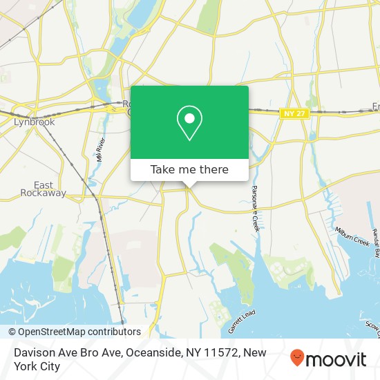 Davison Ave Bro Ave, Oceanside, NY 11572 map