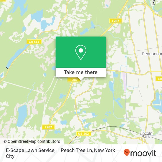 Mapa de E-Scape Lawn Service, 1 Peach Tree Ln