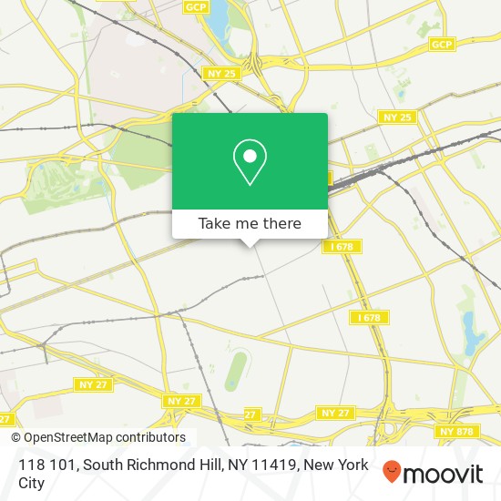 118 101, South Richmond Hill, NY 11419 map