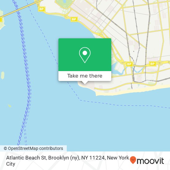 Mapa de Atlantic Beach St, Brooklyn (ny), NY 11224