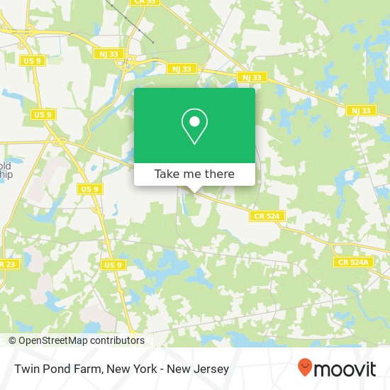Mapa de Twin Pond Farm, 679 Adelphia Rd
