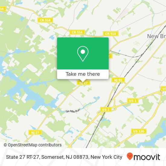 State 27 RT-27, Somerset, NJ 08873 map