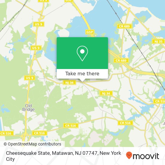 Cheesequake State, Matawan, NJ 07747 map