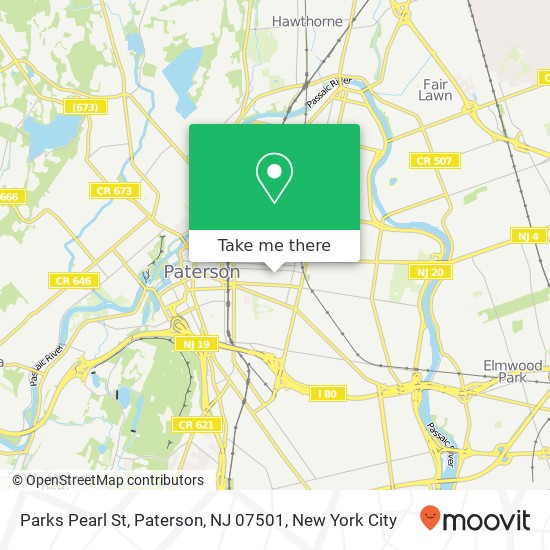 Mapa de Parks Pearl St, Paterson, NJ 07501