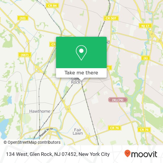 134 West, Glen Rock, NJ 07452 map