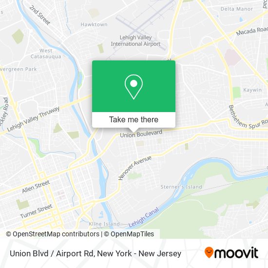 Mapa de Union Blvd / Airport Rd