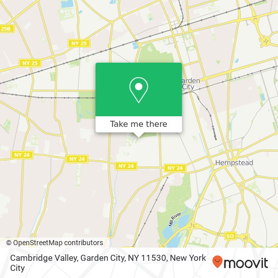 Cambridge Valley, Garden City, NY 11530 map