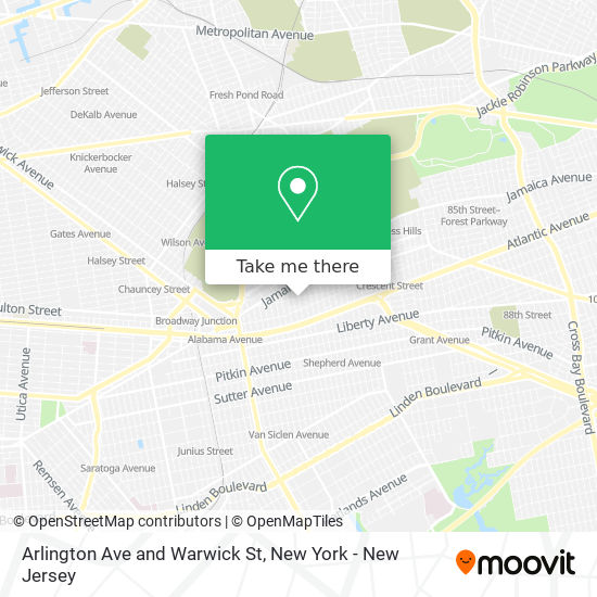 Mapa de Arlington Ave and Warwick St