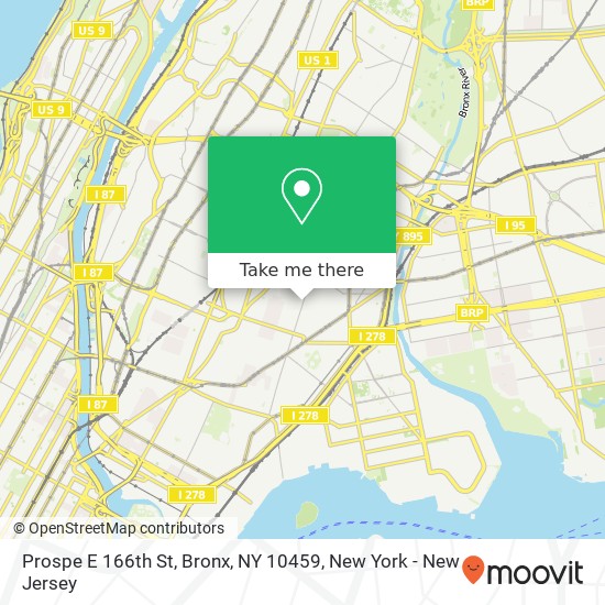 Prospe E 166th St, Bronx, NY 10459 map