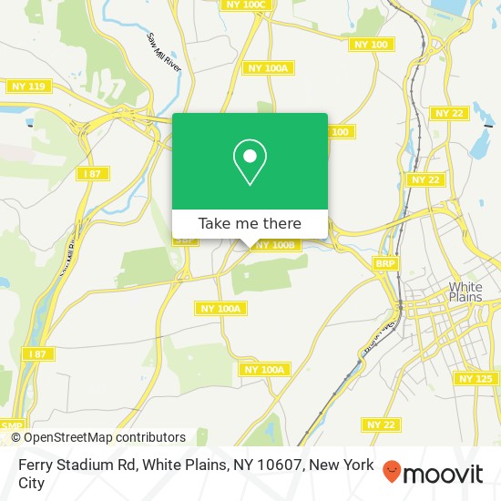 Ferry Stadium Rd, White Plains, NY 10607 map