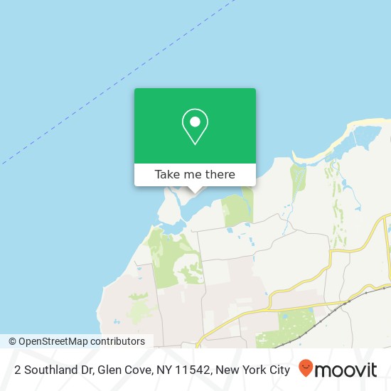 Mapa de 2 Southland Dr, Glen Cove, NY 11542