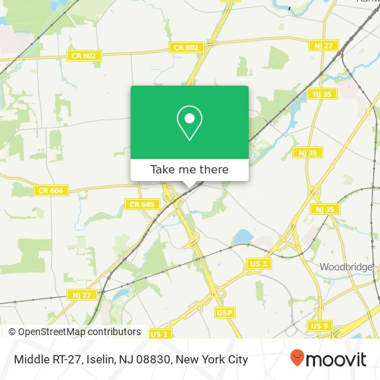 Middle RT-27, Iselin, NJ 08830 map