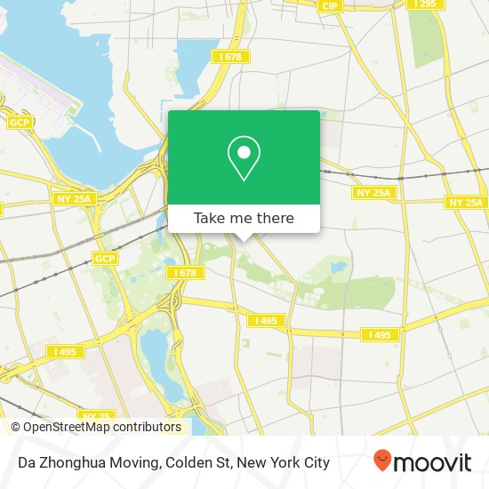 Mapa de Da Zhonghua Moving, Colden St