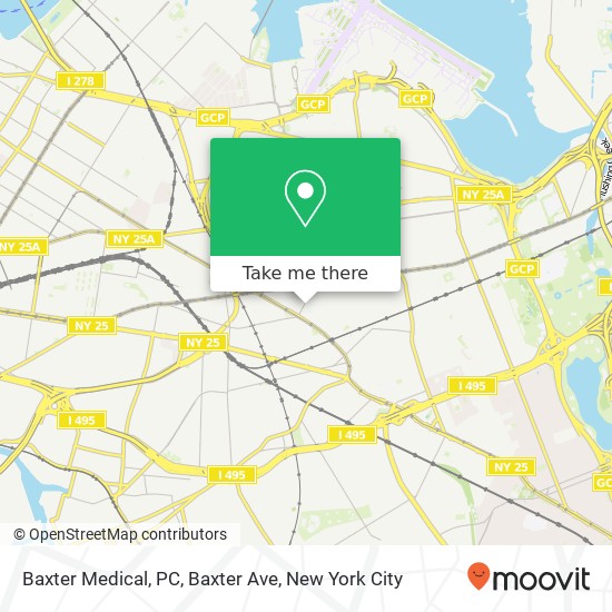 Mapa de Baxter Medical, PC, Baxter Ave