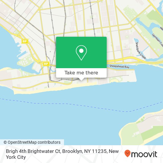 Mapa de Brigh 4th Brightwater Ct, Brooklyn, NY 11235