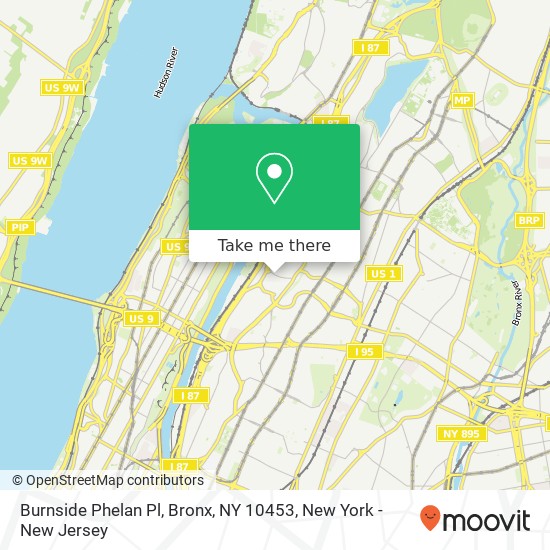 Burnside Phelan Pl, Bronx, NY 10453 map