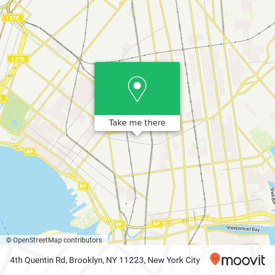 4th Quentin Rd, Brooklyn, NY 11223 map