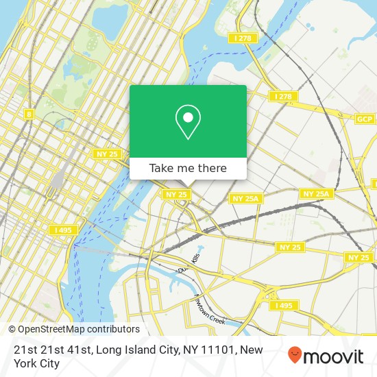 Mapa de 21st 21st 41st, Long Island City, NY 11101