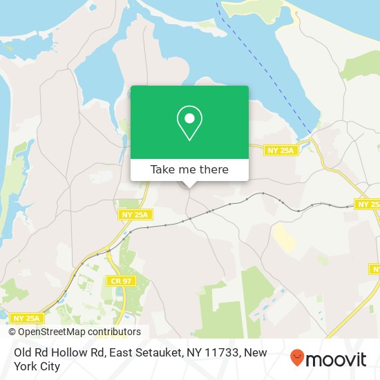 Mapa de Old Rd Hollow Rd, East Setauket, NY 11733