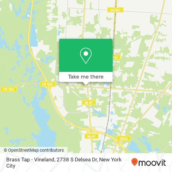 Brass Tap - Vineland, 2738 S Delsea Dr map