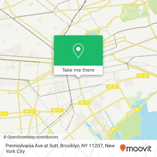 Pennsylvania Ave at Sutt, Brooklyn, NY 11207 map