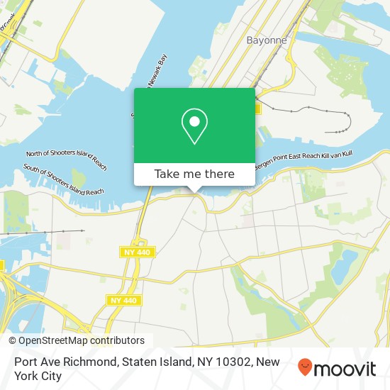 Mapa de Port Ave Richmond, Staten Island, NY 10302