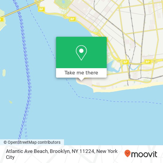 Atlantic Ave Beach, Brooklyn, NY 11224 map