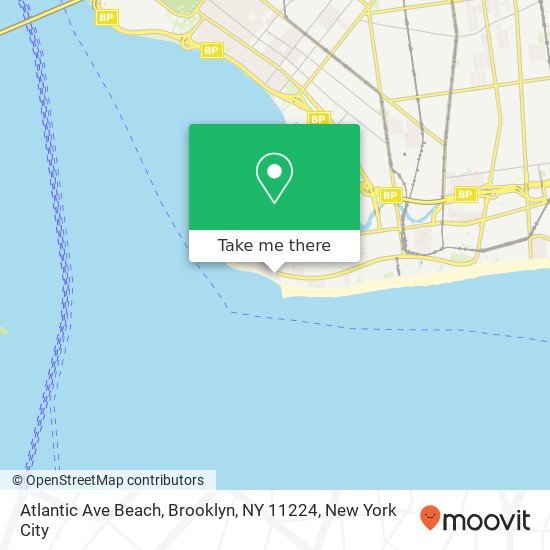 Atlantic Ave Beach, Brooklyn, NY 11224 map