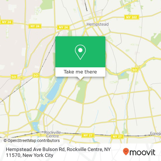 Hempstead Ave Bulson Rd, Rockville Centre, NY 11570 map