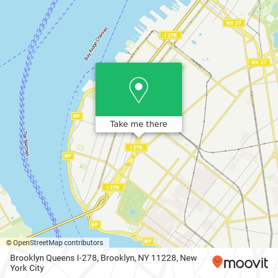 Brooklyn Queens I-278, Brooklyn, NY 11228 map