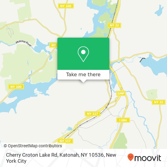 Mapa de Cherry Croton Lake Rd, Katonah, NY 10536