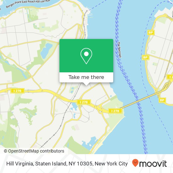 Hill Virginia, Staten Island, NY 10305 map