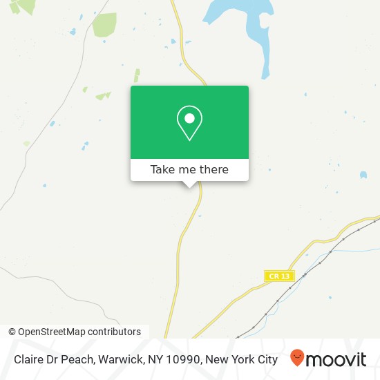 Claire Dr Peach, Warwick, NY 10990 map