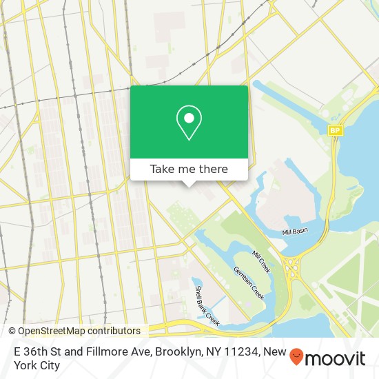 E 36th St and Fillmore Ave, Brooklyn, NY 11234 map