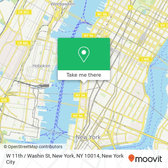 W 11th / Washin St, New York, NY 10014 map