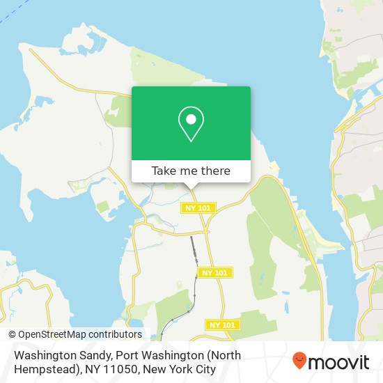 Mapa de Washington Sandy, Port Washington (North Hempstead), NY 11050