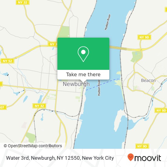 Mapa de Water 3rd, Newburgh, NY 12550