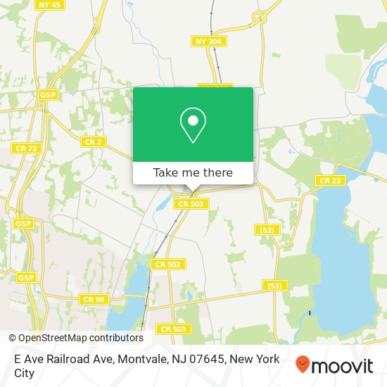 E Ave Railroad Ave, Montvale, NJ 07645 map