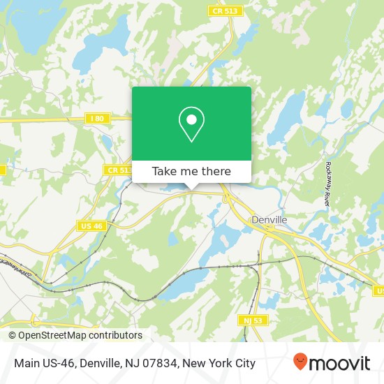 Mapa de Main US-46, Denville, NJ 07834
