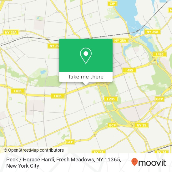 Mapa de Peck / Horace Hardi, Fresh Meadows, NY 11365