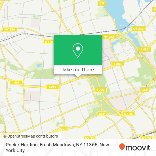 Mapa de Peck / Harding, Fresh Meadows, NY 11365
