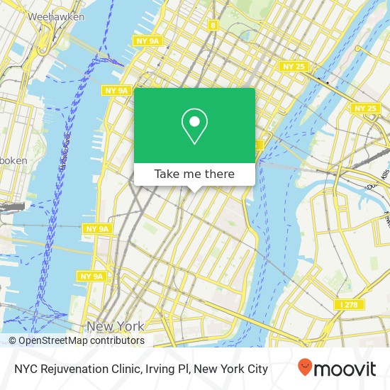 NYC Rejuvenation Clinic, Irving Pl map