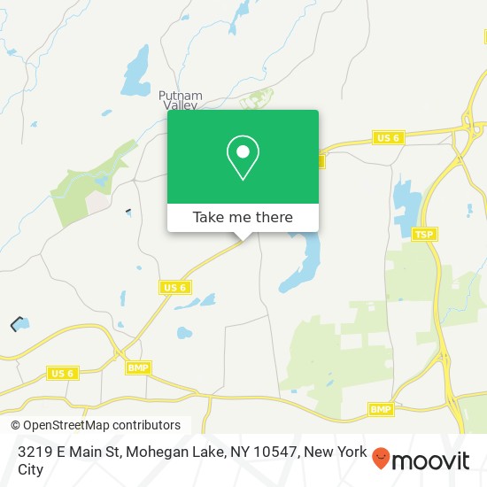 Mapa de 3219 E Main St, Mohegan Lake, NY 10547