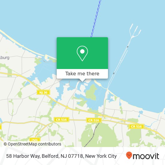 58 Harbor Way, Belford, NJ 07718 map